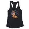 German Shepherd Dog American USA Flag 4th of Jul women Lover Women s Ideal Racerback Tank Black 600x.jpg