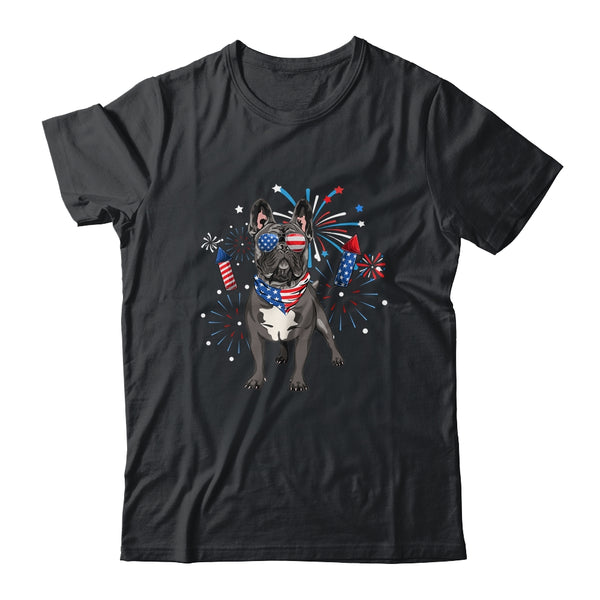 French Bulldog Dog American USA Flag 4th of July women Lover Classic T Shirt Black 600x.jpg