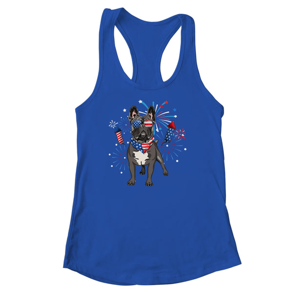 French Bulldog Dog American USA Flag 4th of July women Lover Women s Ideal Racerback Tank Royal 600x.jpg