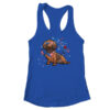 Dachshund Dog American USA Flag 4th of July Men women Lover Women s Ideal Racerback Tank Royal 600x 1.jpg