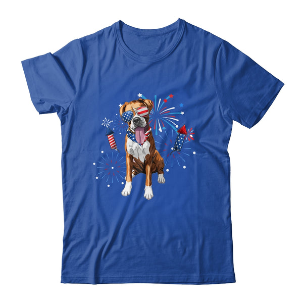Boxer Dog American USA Flag 4th of July Men women Lover Classic T Shirt Royal 600x.jpg