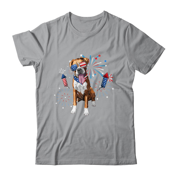 Boxer Dog American USA Flag 4th of July Men women Lover Classic T Shirt Sport Grey 600x.jpg
