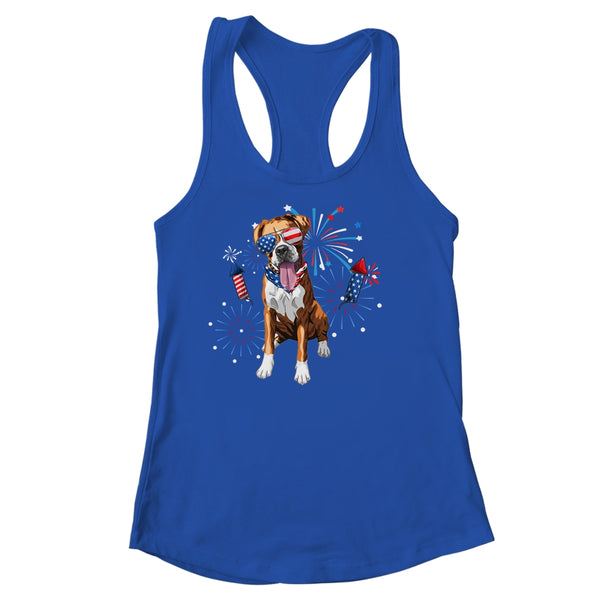 Boxer Dog American USA Flag 4th of July Men women Lover Women s Ideal Racerback Tank Royal 600x.jpg