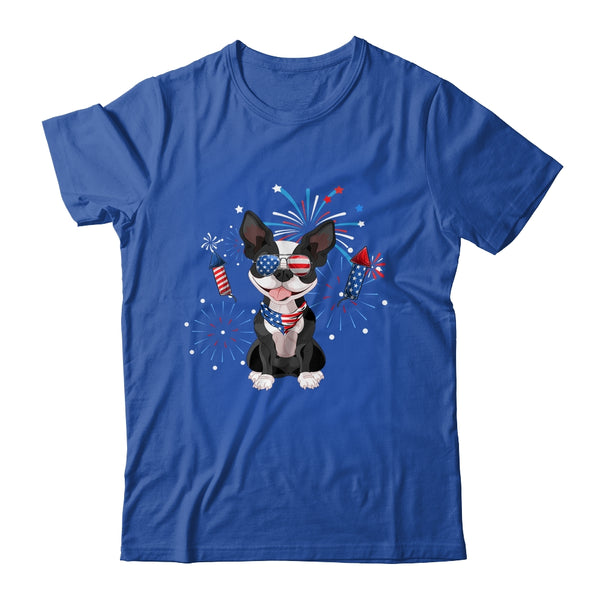 Boston Terrier Dog American USA Flag 4th of July Lover Classic T Shirt Royal 600x.jpg
