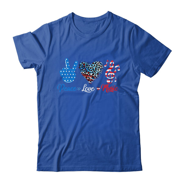 Peace Love Music US Flag 4th Of July Music Teacher Patriotic Classic T Shirt Royal 600x 1.jpg