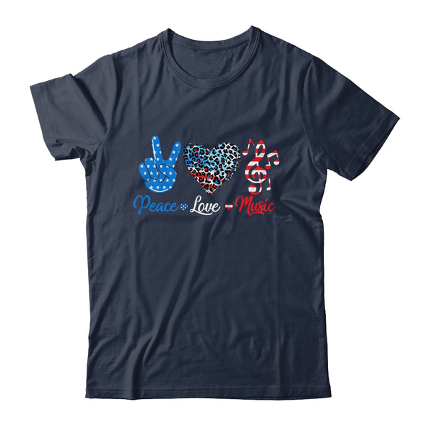 Peace Love Music US Flag 4th Of July Music Teacher Patriotic Classic T Shirt Navy 600x 1.jpg