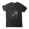 Patriotic RN Nurse 4th Of July American Flag Sunflower Love Classic T Shirt Black 600x.jpg