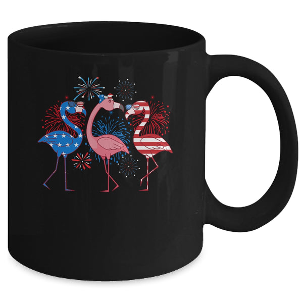 Flamingo 4th Of July American Flag Flamingo Independence Mug 11oz Mug Black back 600x.jpg