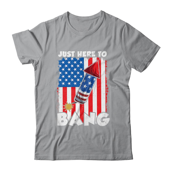 Just here To Bang 4th Of July American Flag Fourth Of July Classic T Shirt Sport Grey 600x.jpg