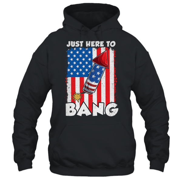 Just here To Bang 4th Of July American Flag Fourth Of July Pullover Hoodie Black 600x.jpg