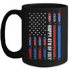 Happy 4th Of July American Flag Fireworks Patriotic Mug 15oz Mug Black front 600x.jpg