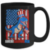 Dinosaur 4th of July Kids Boys Men Amerisaurus T Rex Funny Mug 15oz Mug Black back 600x.jpg