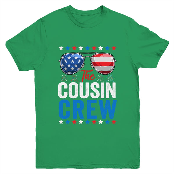 Cousin Crew 4th Of July Patriotic American Family Matching Youth Youth T Shirt Irish Green 600x.jpg