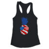 Hawaiian Pineapple American Flag Sunglasses 4th of July Women s Ideal Racerback Tank Black 600x.jpg