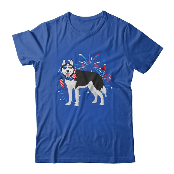 Siberian Husky Dog American USA Flag 4th of July women Lover Classic T Shirt Royal 600x 1.jpg