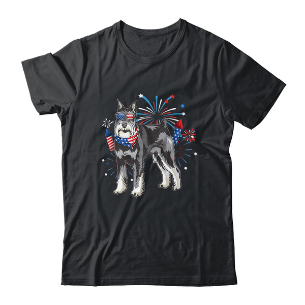 Schnauzer Dog American USA Flag 4th of July Men women Lover Classic T Shirt Black 600x 1.jpg