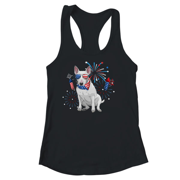 Bull Terrier Dog American USA Flag 4th of July women Lover Women s Ideal Racerback Tank Black 600x 1.jpg