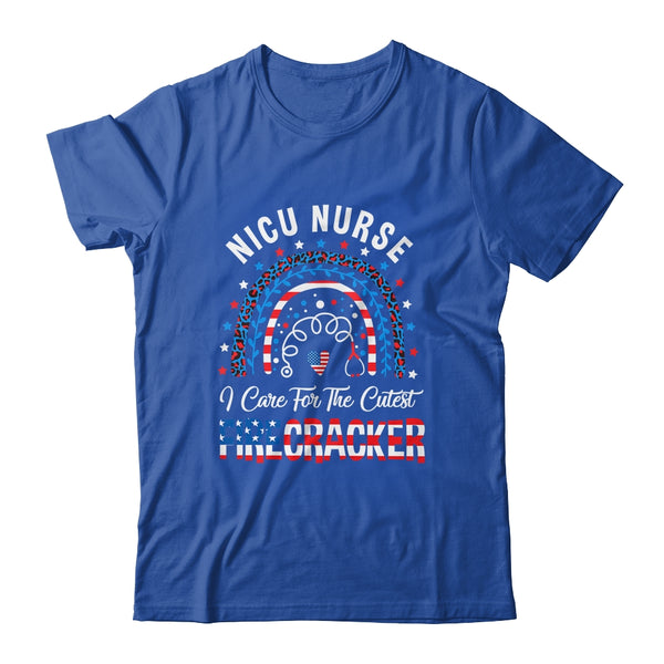 I Care For The Cutest Firecracker Nicu Nurse 4th Of July Classic T Shirt Royal 600x.jpg