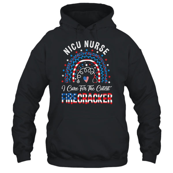 I Care For The Cutest Firecracker Nicu Nurse 4th Of July Pullover Hoodie Black 600x.jpg