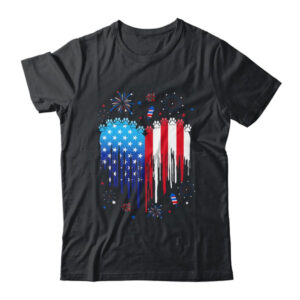 American Dog Cat USA Flag Distressed 4th Of July Classic T Shirt Black 600x.jpg