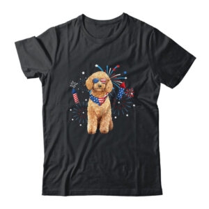 Poodle Dog American USA Flag 4th of July Men women Lover Classic T Shirt Black 600x.jpg