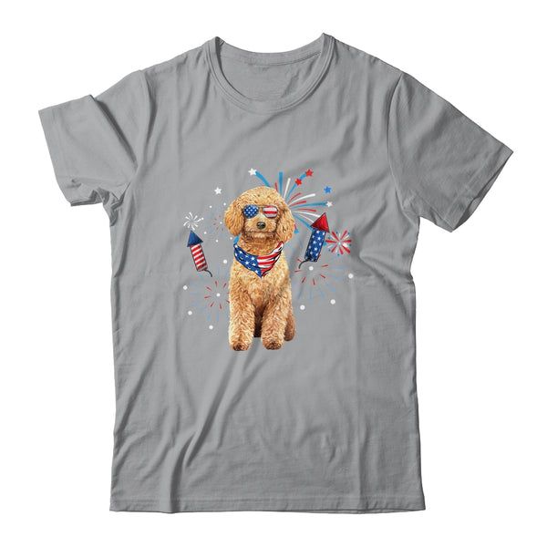 Poodle Dog American USA Flag 4th of July Men women Lover Classic T Shirt Sport Grey 600x.jpg