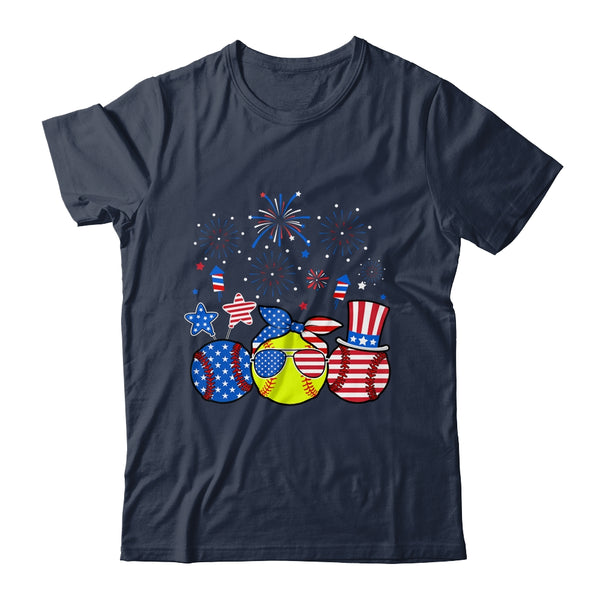 Softball Lover Patriotic 4th Of July Independence Day Classic T Shirt Navy 600x 1.jpg