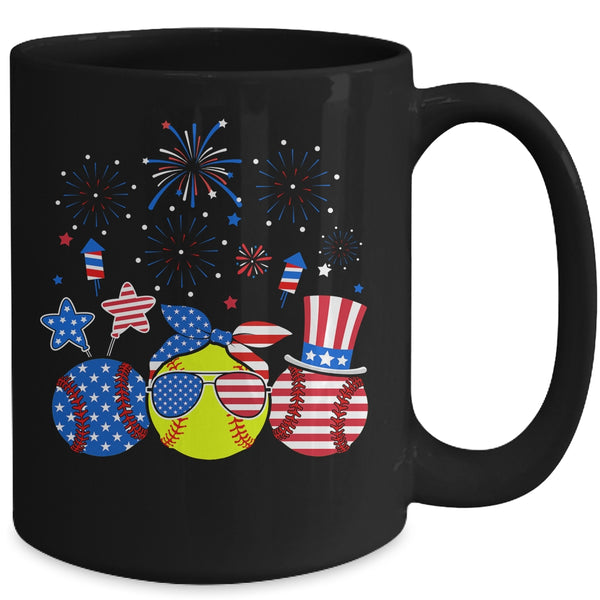 Softball Lover Patriotic 4th Of July Independence Day Mug 15oz Mug Black back 600x 1.jpg