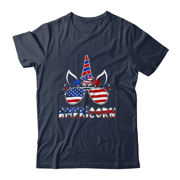 Americorn Unicorn 4th of July Girls Kids American Classic T Shirt Navy 600x 1.jpg