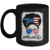 American Flag Mom Life Bleached 4th Of July Black Women Mug 11oz Mug Black front 600x.jpg