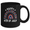 American Flag Rainbow Happy 4th Of July USA Mug 11oz Mug Black back 600x.jpg