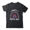 American Flag Rainbow Happy 4th Of July USA Classic T Shirt Black 600x.jpg
