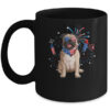 Pug Dog American USA Flag 4th of July Men women Lover Mug 11oz Mug Black front 600x.jpg