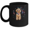 Poodle Dog American USA Flag 4th of July Men women Lover Mug 11oz Mug Black front 600x.jpg