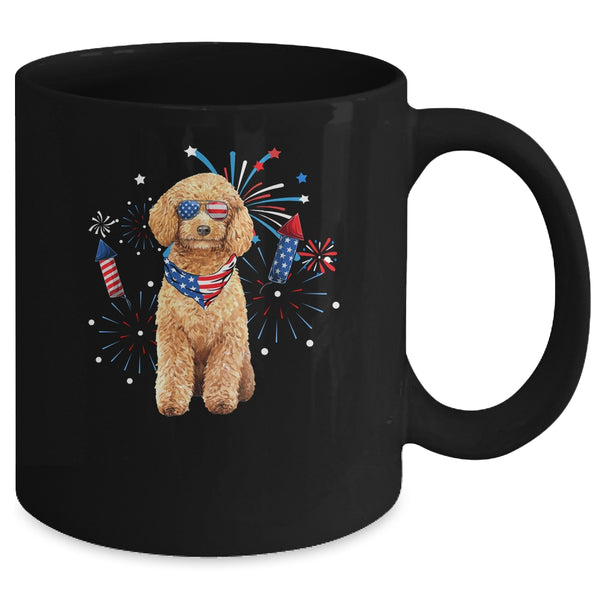 Poodle Dog American USA Flag 4th of July Men women Lover Mug 11oz Mug Black back 600x.jpg