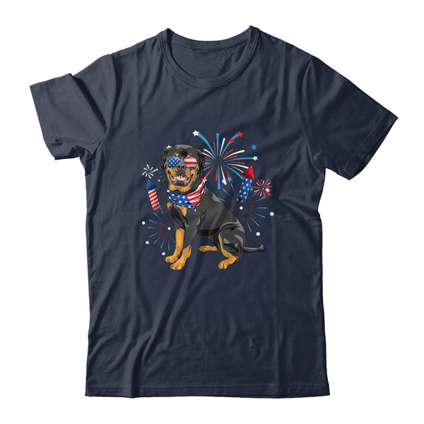 Rottweiler Dog American USA Flag 4th of July Men women Lover Classic T Shirt Navy 600x 2.jpg