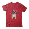 Pug Dog American USA Flag 4th of July Men women Lover Classic T Shirt Red 600x.jpg