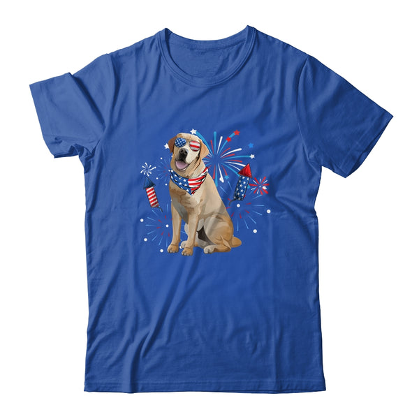 Labrador Dog American USA Flag 4th of July Men women Lover Classic T Shirt Royal 600x.jpg