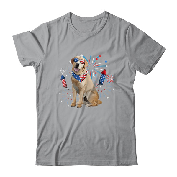 Labrador Dog American USA Flag 4th of July Men women Lover Classic T Shirt Sport Grey 600x.jpg