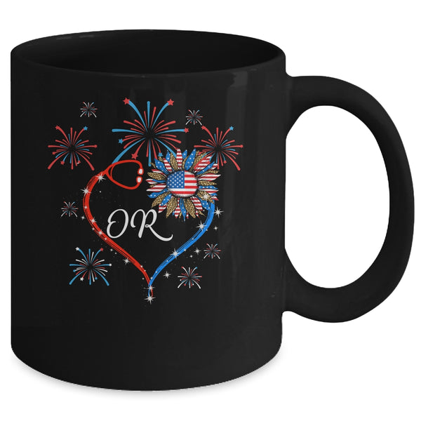 Patriotic OR Nurse 4th Of July American Flag Sunflower Love Mug 11oz Mug Black back 600x.jpg