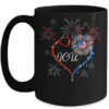 Patriotic ICU Nurse 4th Of July American Flag Sunflower Love Mug 15oz Mug Black front 600x.jpg