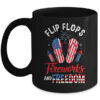 Flip Flops Fireworks And Freedom 4th Of July Independence Mug 11oz Mug Black front 600x.jpg