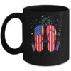 Memorial Day 4th of July Holiday Patriotic Flip Flops Mug 11oz Mug Black front 600x 1.jpg