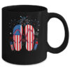 Memorial Day 4th of July Holiday Patriotic Flip Flops Mug 11oz Mug Black back 600x 1.jpg