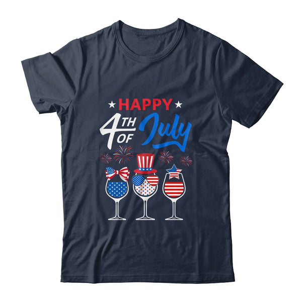Red White Blue Wine Glass USA Flag Happy 4th Of July Classic T Shirt Navy 600x 1.jpg