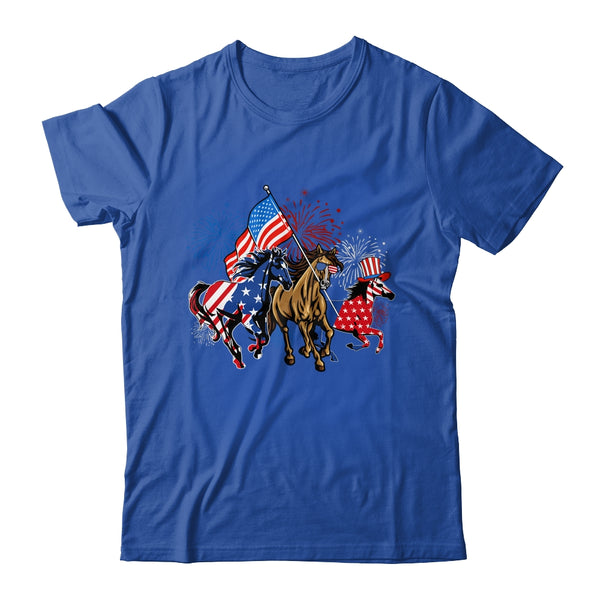 Happy 4th Of July American Flag Red White Horse And Blue Classic T Shirt Royal 600x.jpg