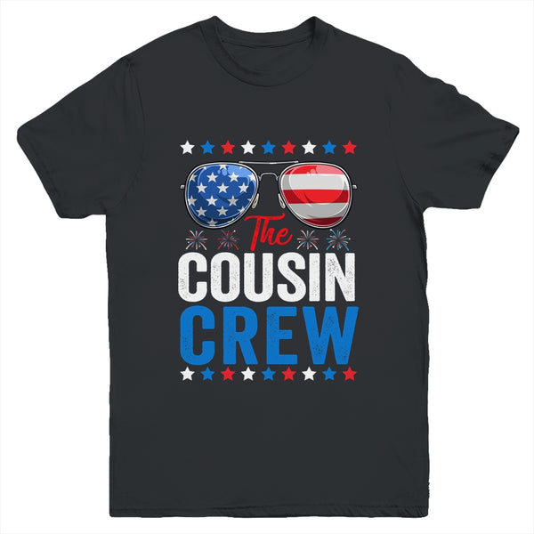Cousin Crew 4th Of July Patriotic American Family Matching Youth Youth T Shirt Black 600x 1.jpg