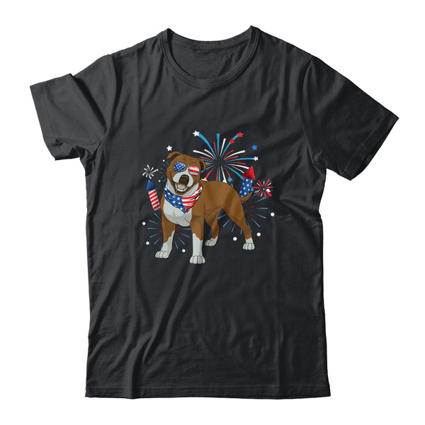 Pitbull Dog American USA Flag 4th of July Men women Lover Classic T Shirt Black 600x 2.jpg