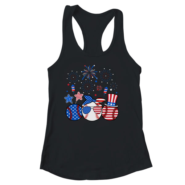 Baseball Lover Patriotic 4th Of July Independence Day Women s Ideal Racerback Tank Black 600x 2.jpg