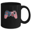 4th Of July Video Game Gamer Kids Boys Men USA Flag Mug 11oz Mug Black back 600x 1.jpg